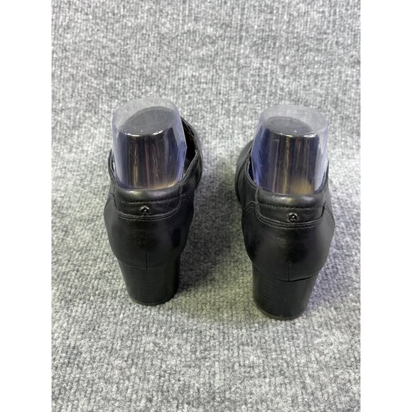 Clark’s woman’s shoes 8 black contoured, comfort heel 2” - Picture 15 of 16